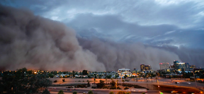 A haboob engulfs Phoenix