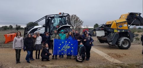 representatives from LIFE projects, visiting CEDER facilities at Soria