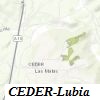 mapa miniatura de Ceder-Lubia