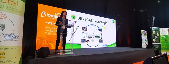 Presentation of LIFE-Dry4Gas project at Expobiomasa-2023