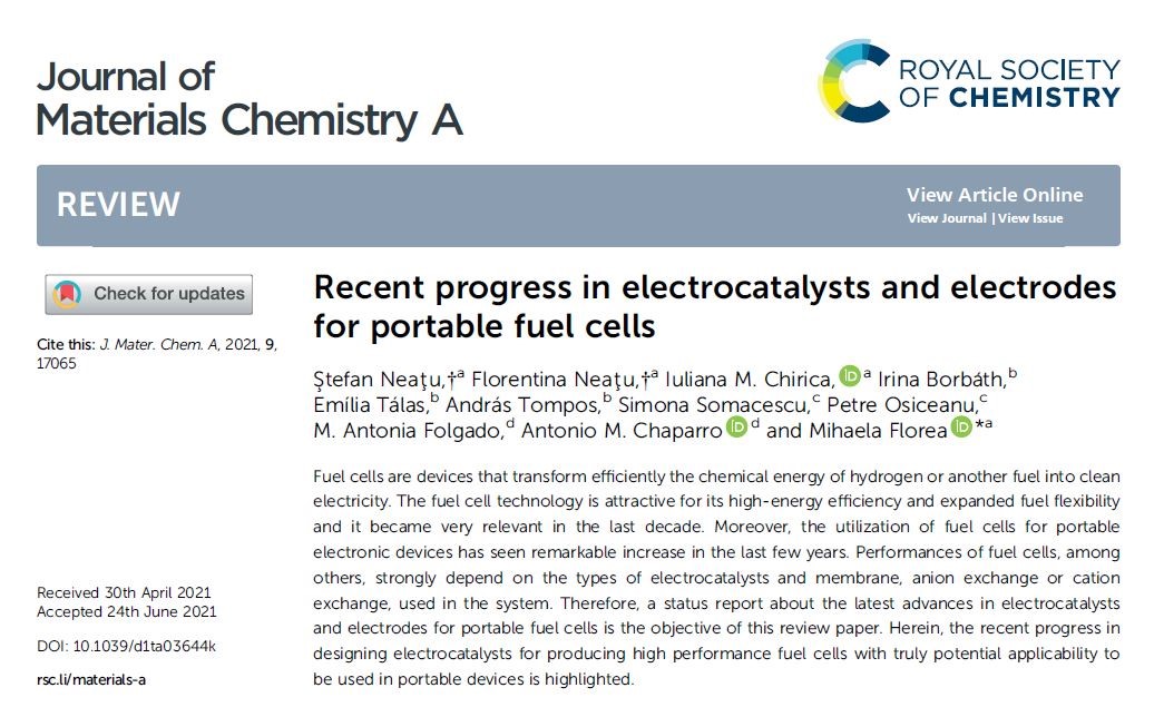 Recent progress in electrocatalysts and electrodes for portable fuel cells