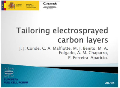 Tailoring electrosprayed carbon layers.