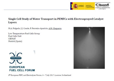 Single Cell Study of Water Transport in PEMFCs with Electrosprayed Catalyst Layers.