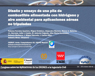 Diseño y ensayo de una pila de combustible alimentada con hidrógeno y aire ambiental para aplicaciones aéreas no tripuladas 