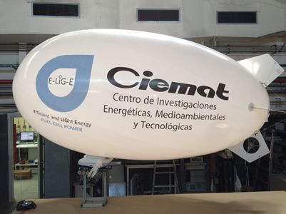 Airship (40 W, 60 W·h, 4m3, conextion and control via wifi, real time monitorization of fuel cell parameters, video camara)