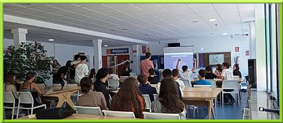 The students are taking very seriously the KAHOOT! competition
